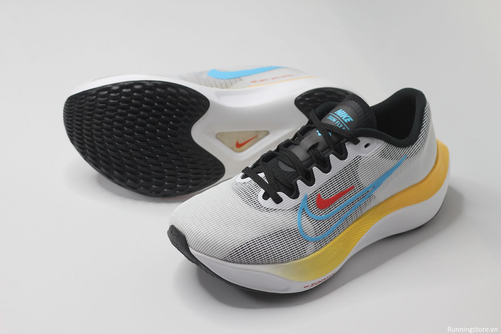 Nike Zoom Fly 5- Black/ White/ Picante Red/ Baltic Blue DM8974-002 
