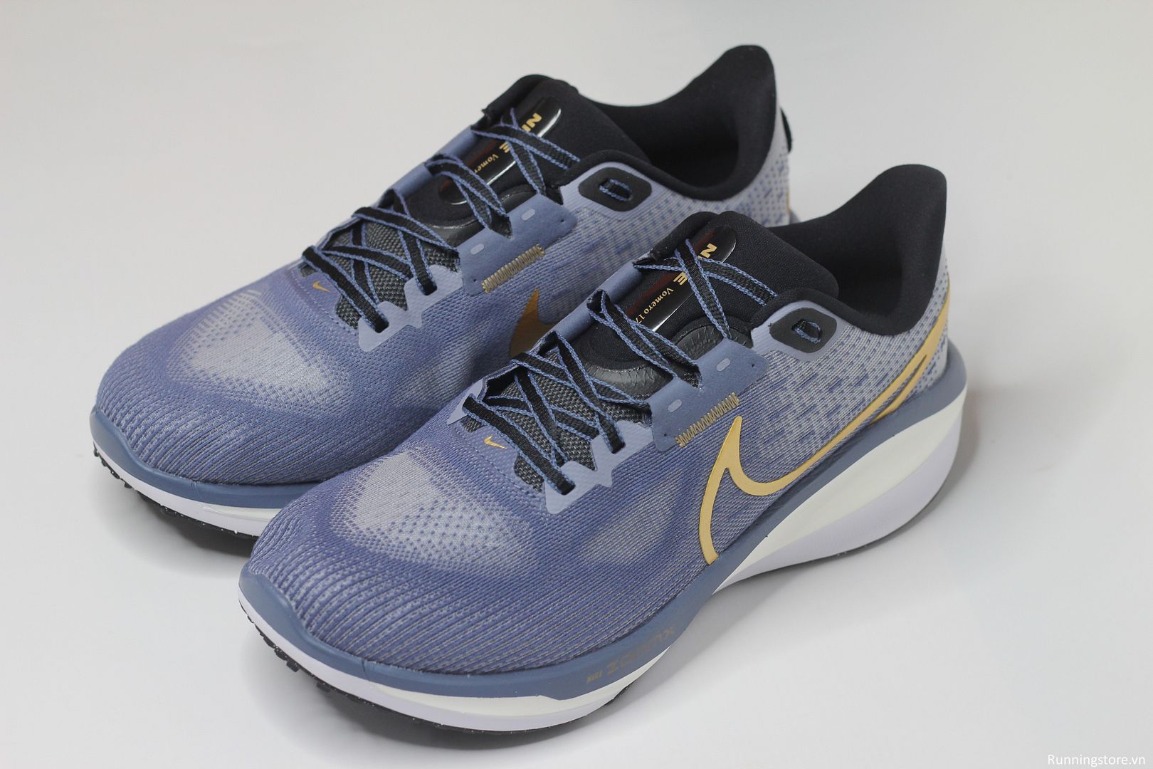 Nike Vomero 17- Diffused Blue/ Ashen Slate/ White/ Metallic Gold FB8502-400