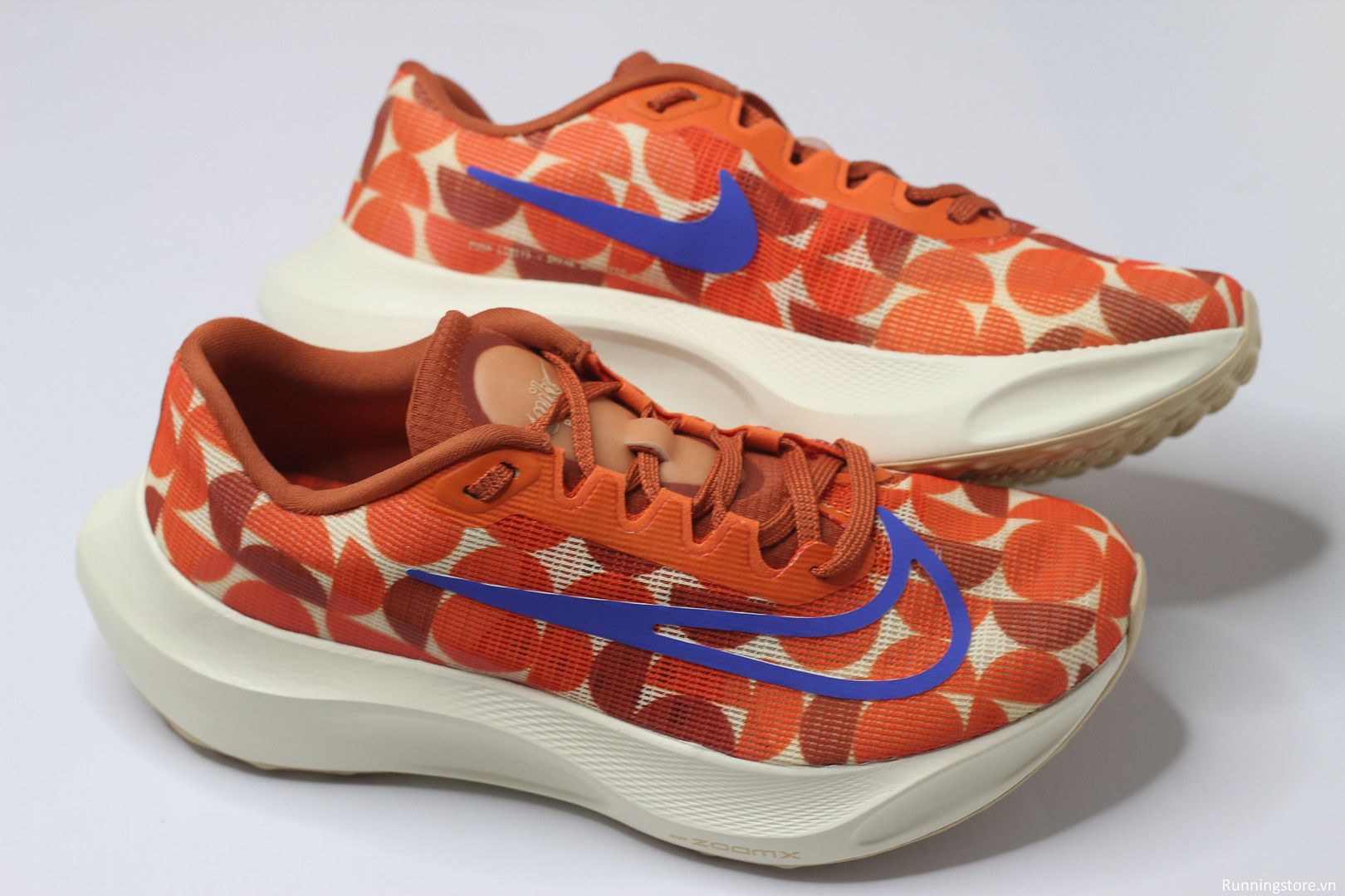 Nike Air Zoom Fly 5 màu cam trắng - Safety Orange/Burnt Sunrise/Sesame/Hyper Royal FQ7679-800