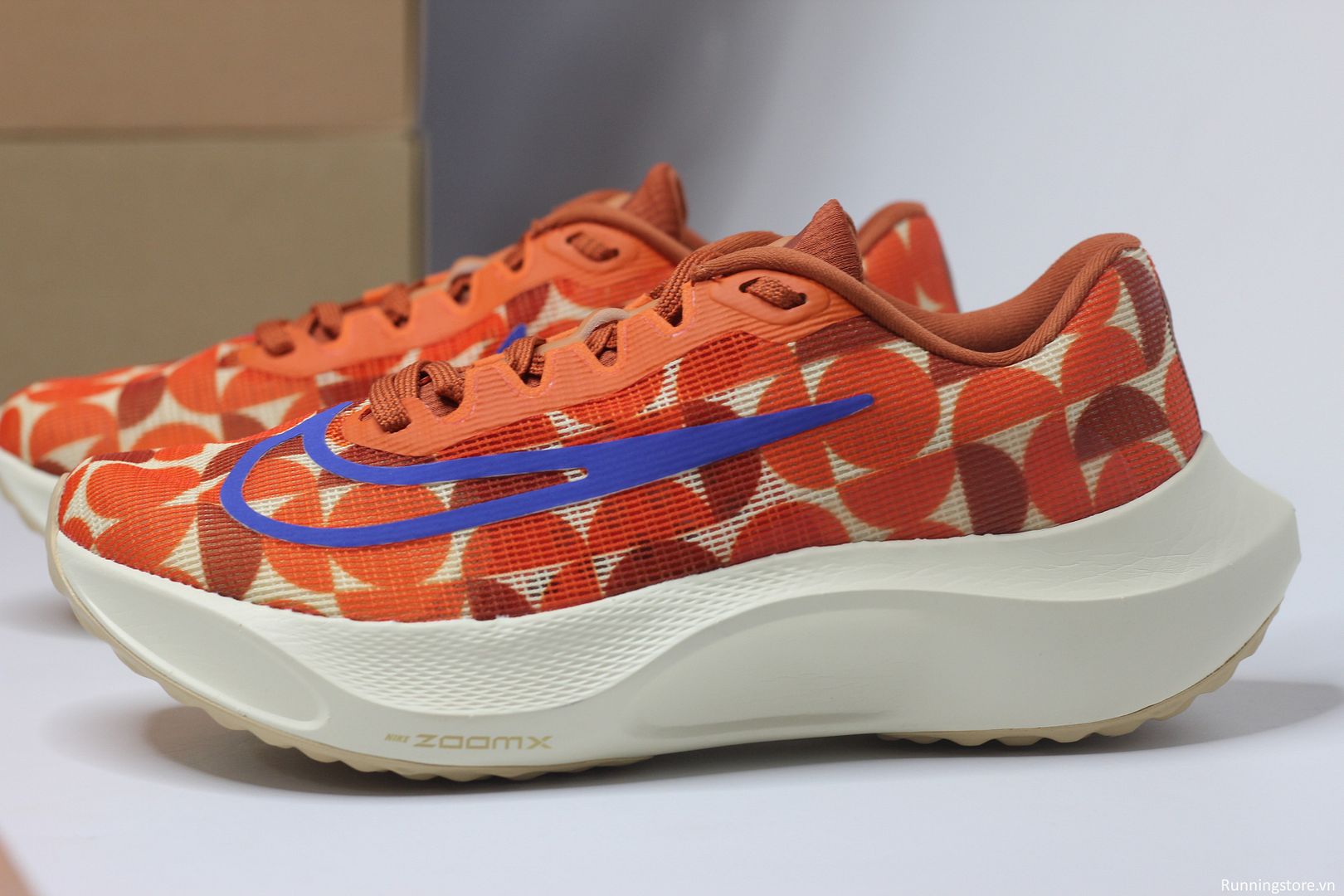 Nike Air Zoom Fly 5 màu cam trắng - Safety Orange/Burnt Sunrise/Sesame/Hyper Royal FQ7679-800