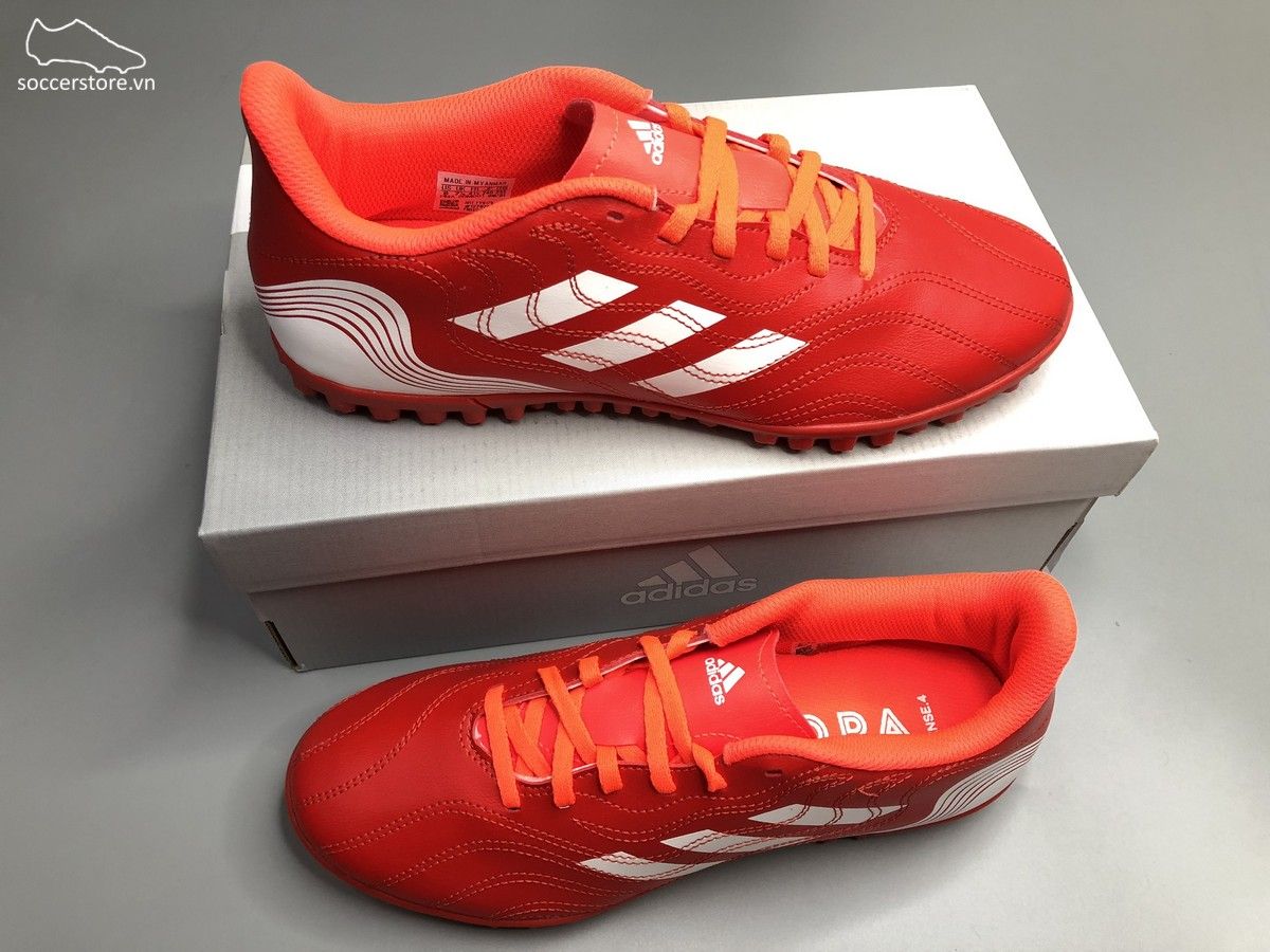 Adidas Copa Sense .4 TF Meteorite - màu đỏ cam trắng - FY6179