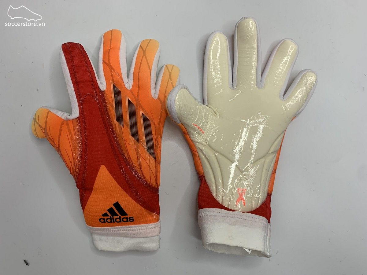 Adidas X GL League GK Gloves- màu đỏ cam - trắng GR1540