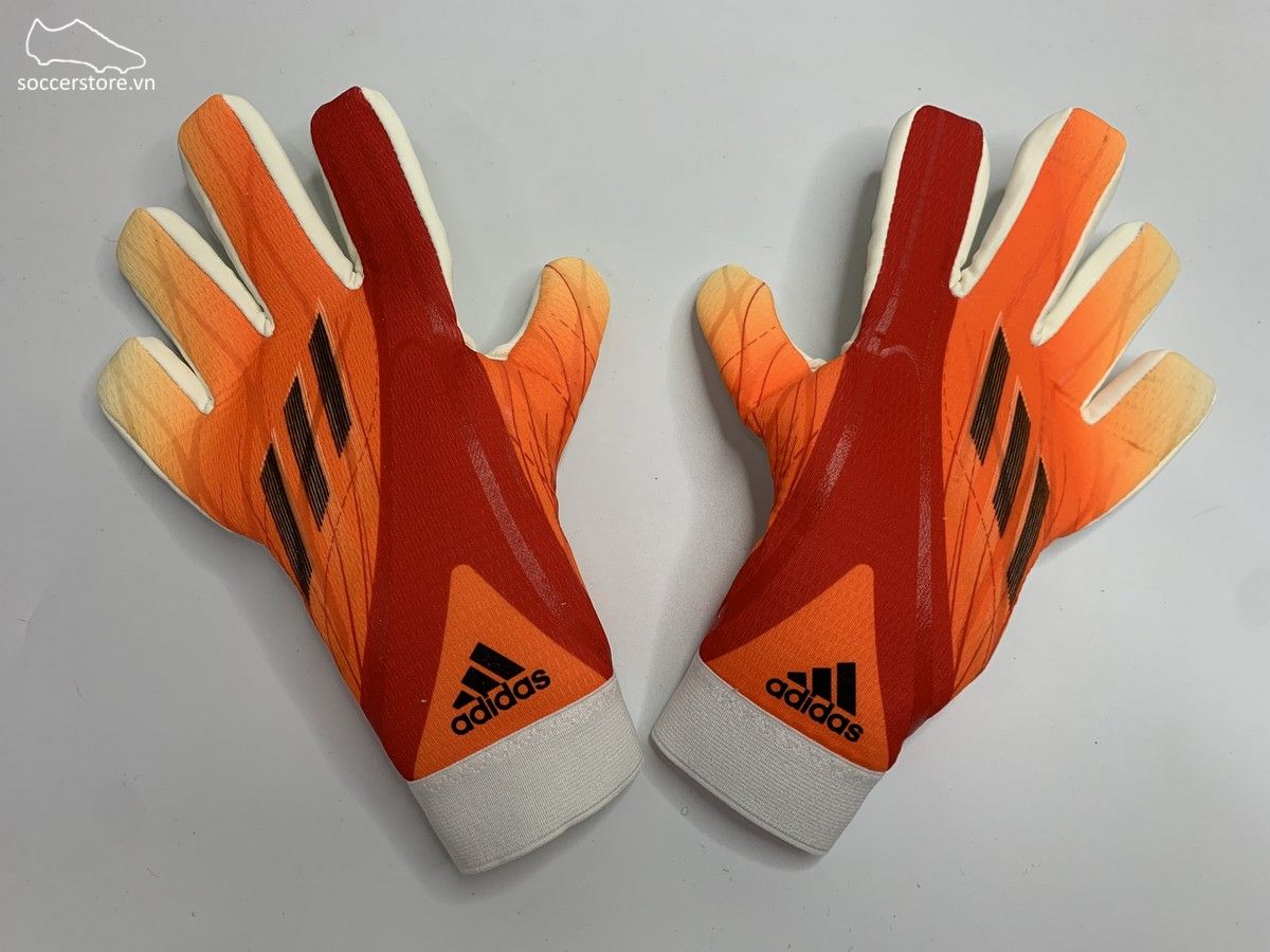 Adidas X League Kids GK Gloves màu đỏ cam GR1542