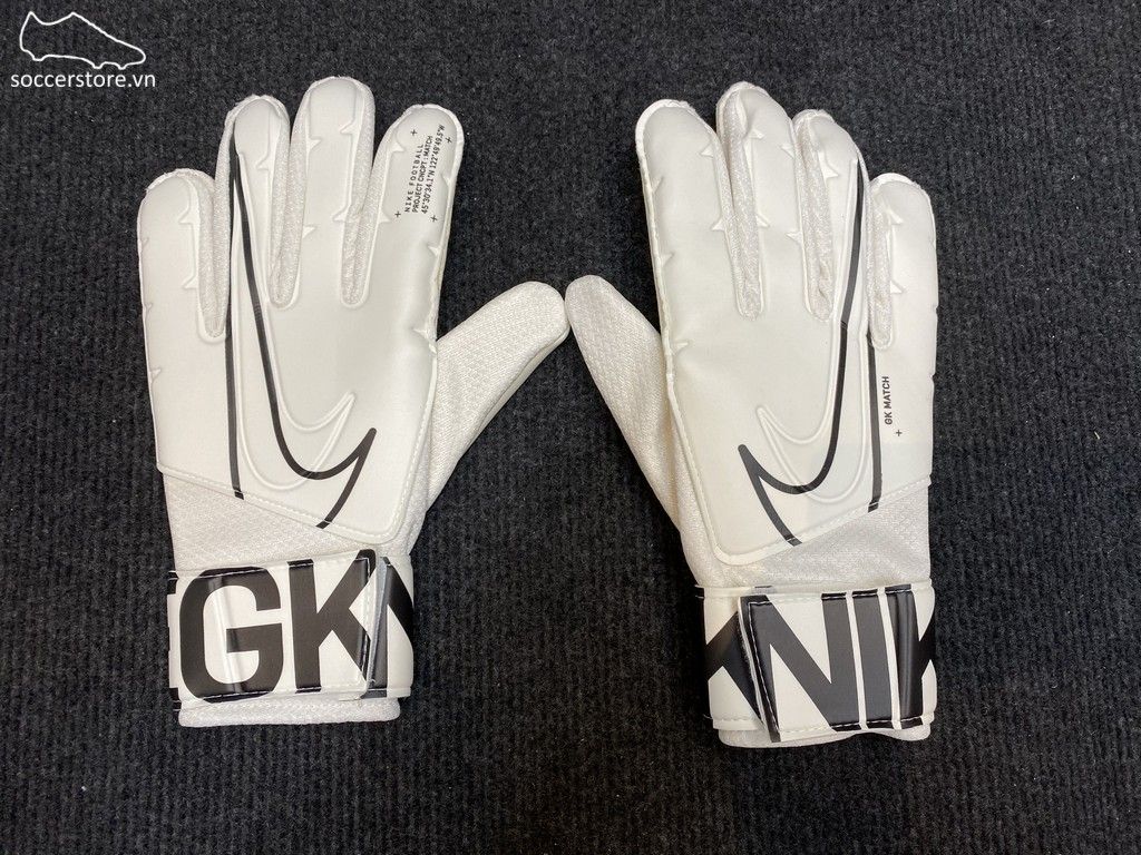 Găng tay thủ môn Nike GK Match- White/ Black GS3882-100