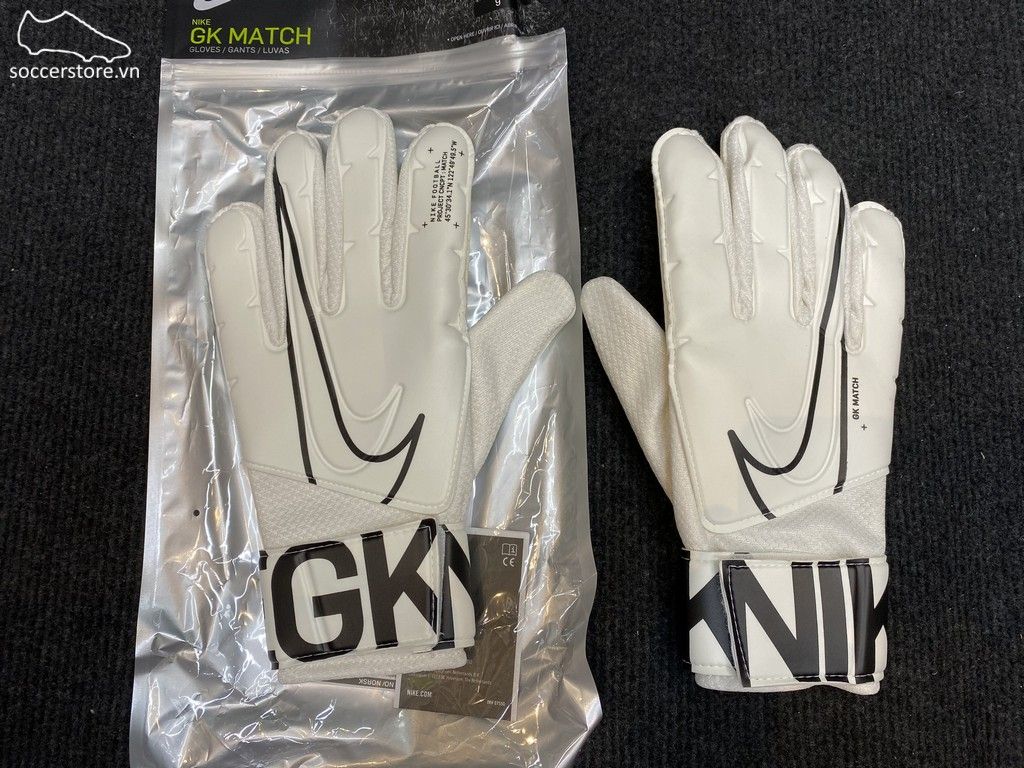 Găng tay thủ môn Nike GK Match- White/ Black GS3882-100