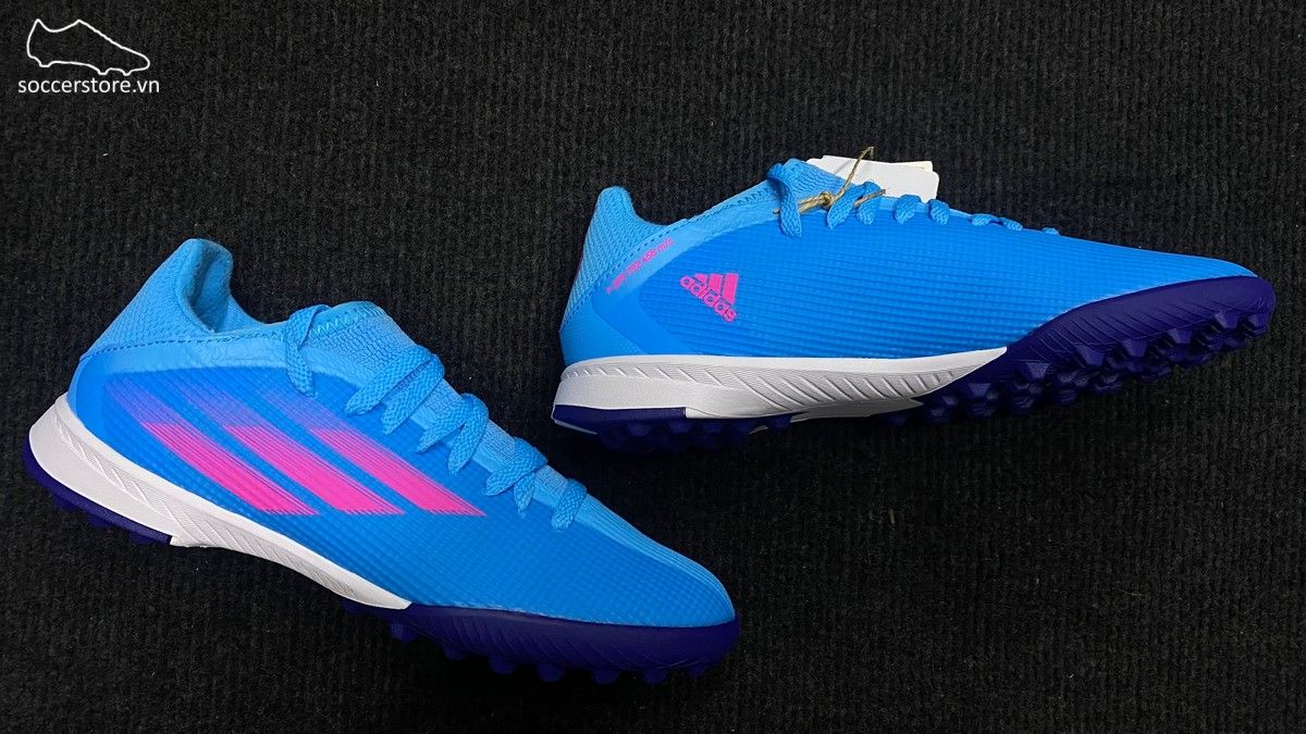 Giày bóng đá trẻ em Adidas X Speedflow .3 TF Junior GW7513 xanh dương