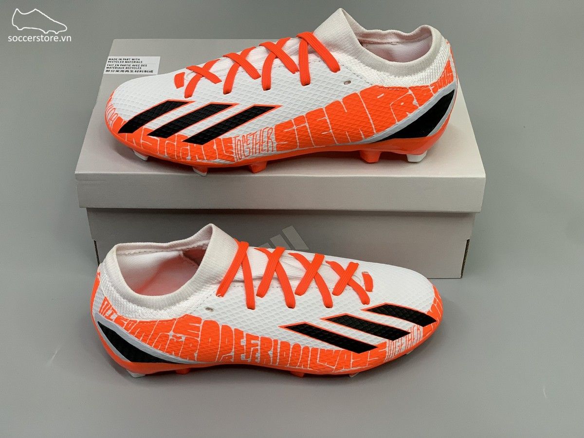 Adidas X SpeedPortal .3 FG Kids Messi Balon Te Adoro màu trắng đỏ - GW8391