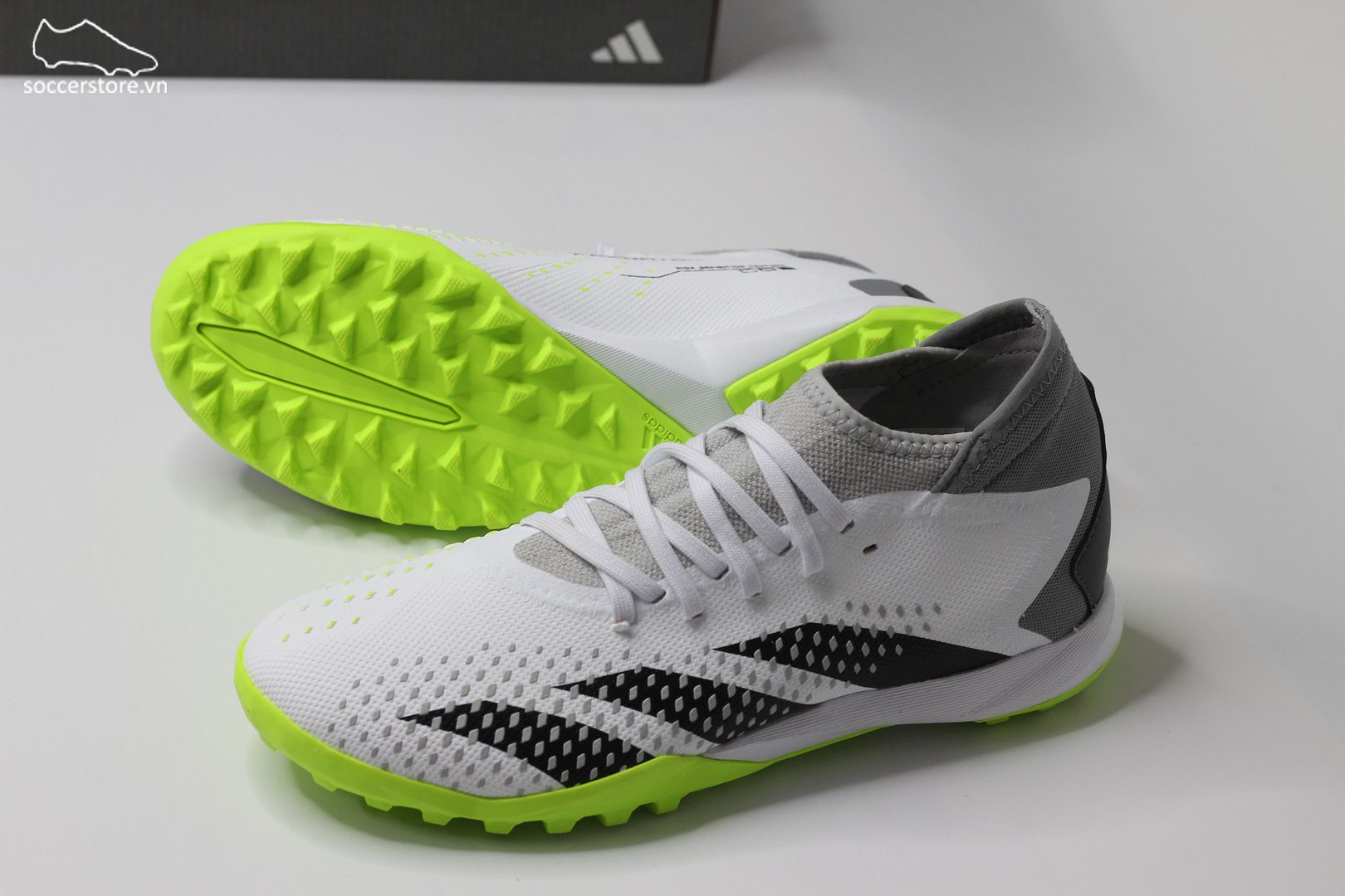 Adidas Predator Accuracy .3 TF Crazyrush pack màu trắng đế xanh GZ0004
