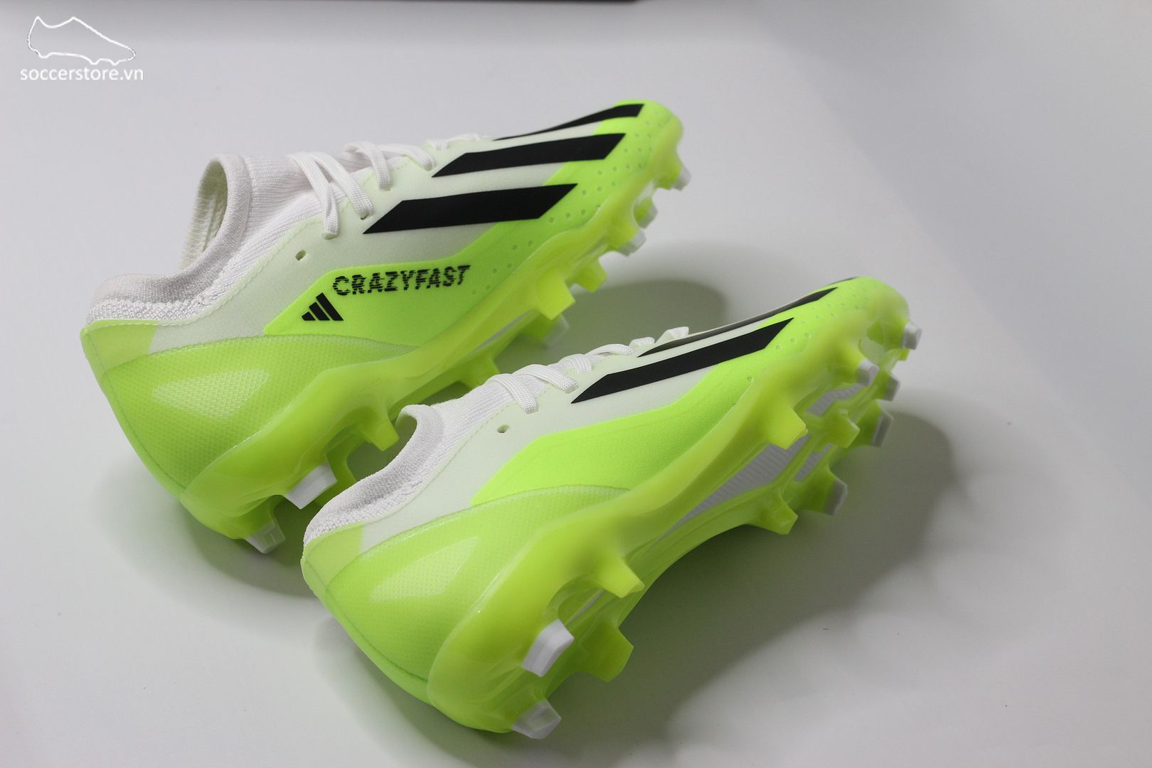 Adidas X Crazyfast .3 FG Crazyrush pack màu trắng pha xanh chuối HQ4534