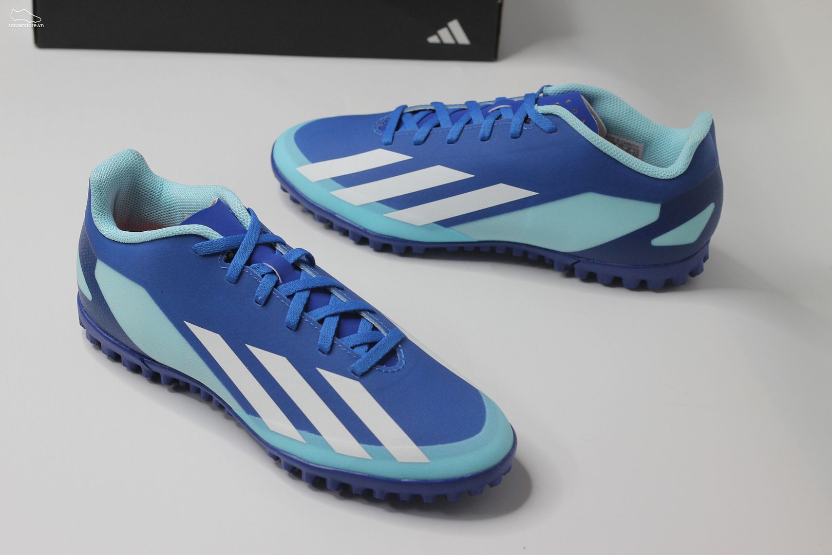 Adidas X Crazyfast .4 TF Marine Rush pack màu xanh trắng IE1576
