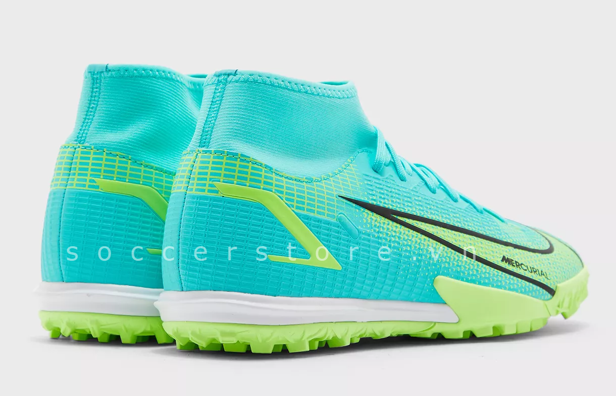 giày bóng đá Nike Mercurial Superfly 8 Academy TF Impulse pack- Dynamic Turquoise/ Lime Glow CV0953-403