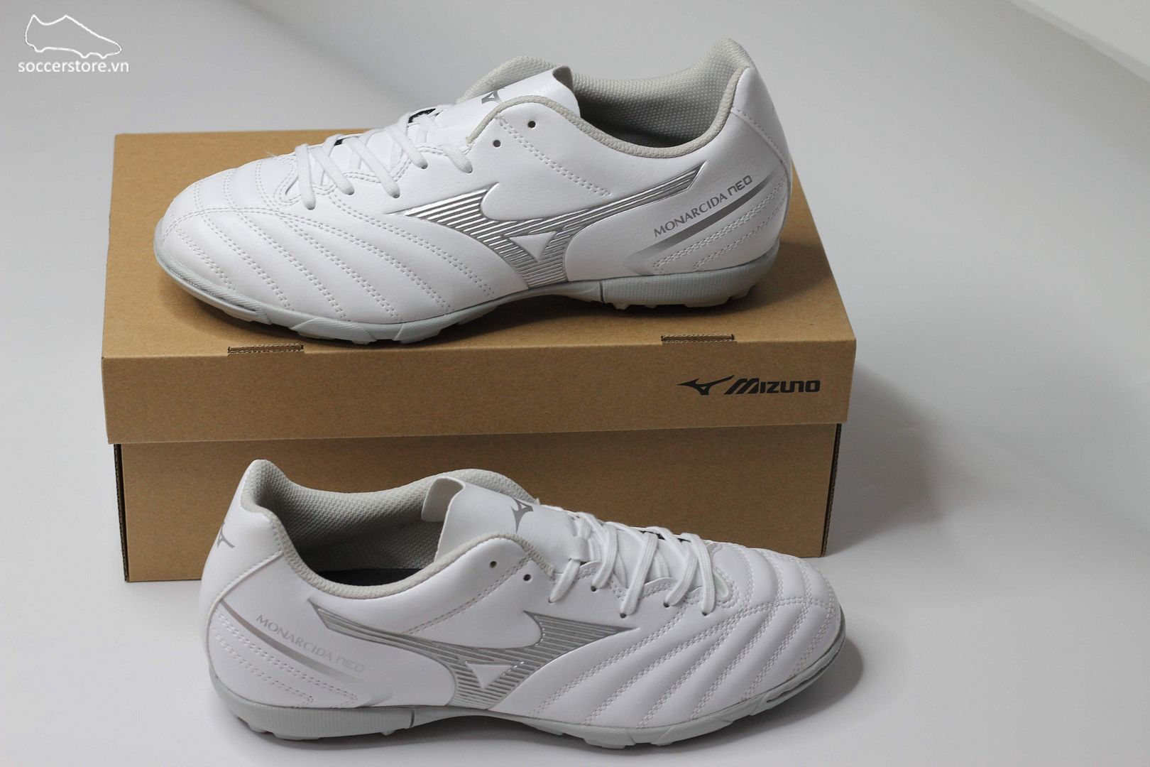 Mizuno Monarcida Neo II Select AS TF màu trắng - xám P1GD232504