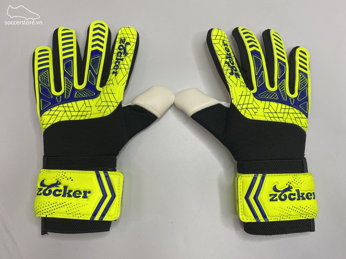 Găng tay thủ môn Zocker Dino màu vàng đen GK Gloves