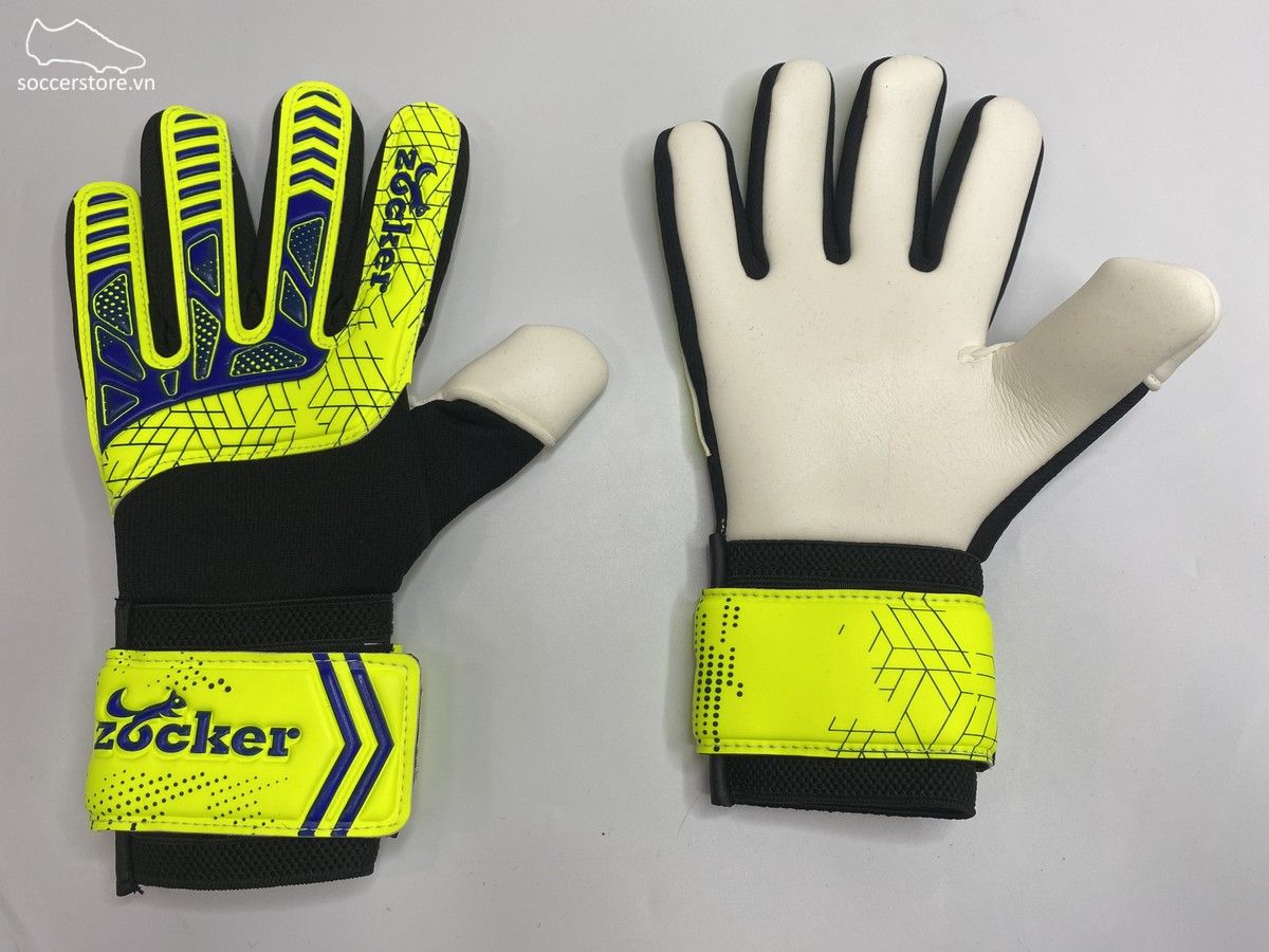 Găng tay thủ môn Zocker Dino màu vàng đen GK Gloves