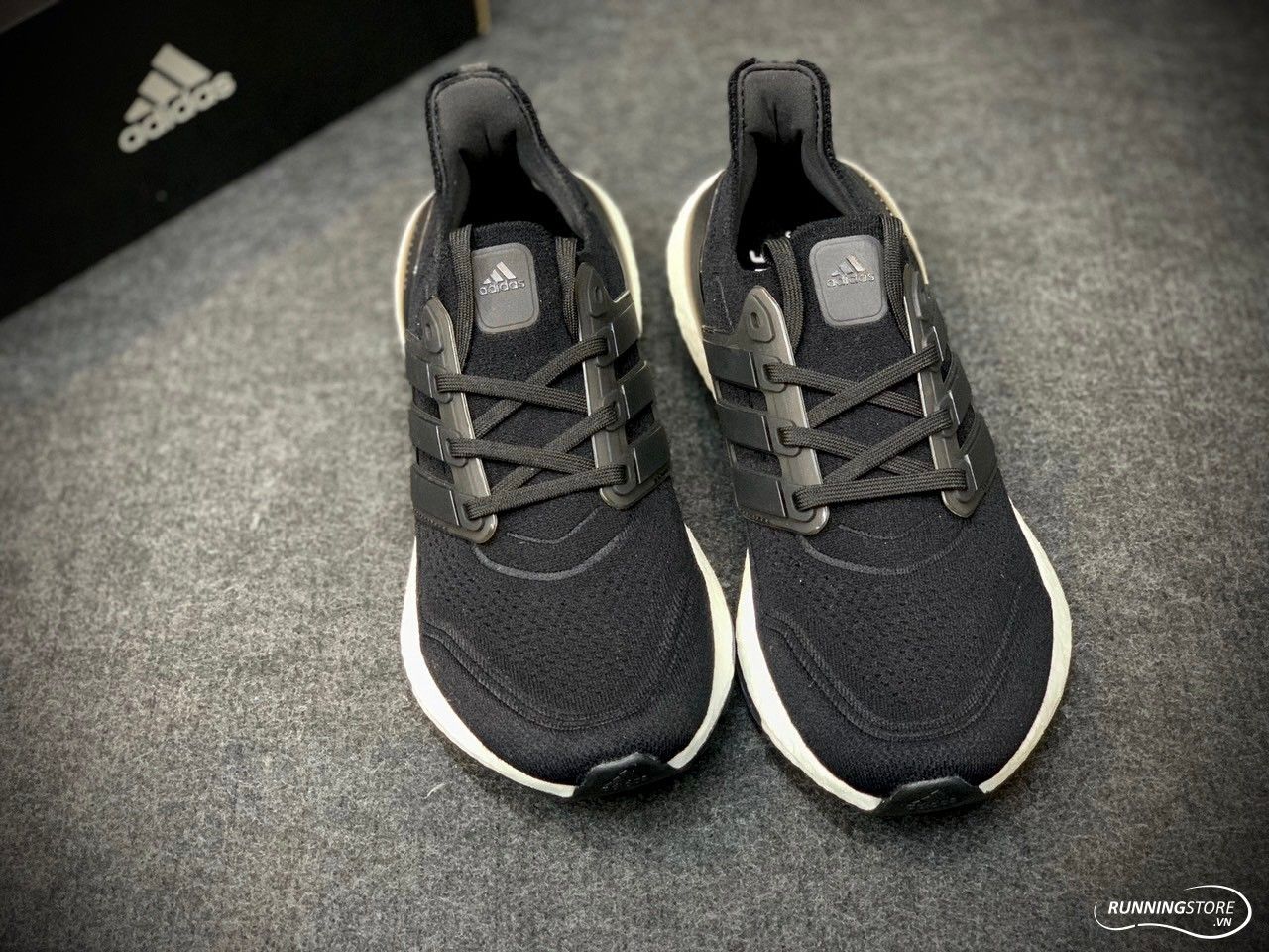 Adidas Ultraboost 21 – Core Black / Core Black / Grey Four - FY0378 màu đen