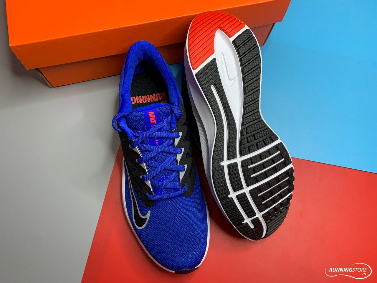 Giày Nike Quest 3 – Racer Blue/Lt Smoke Grey/Smoke – CD0230-400 màu xanh, đen