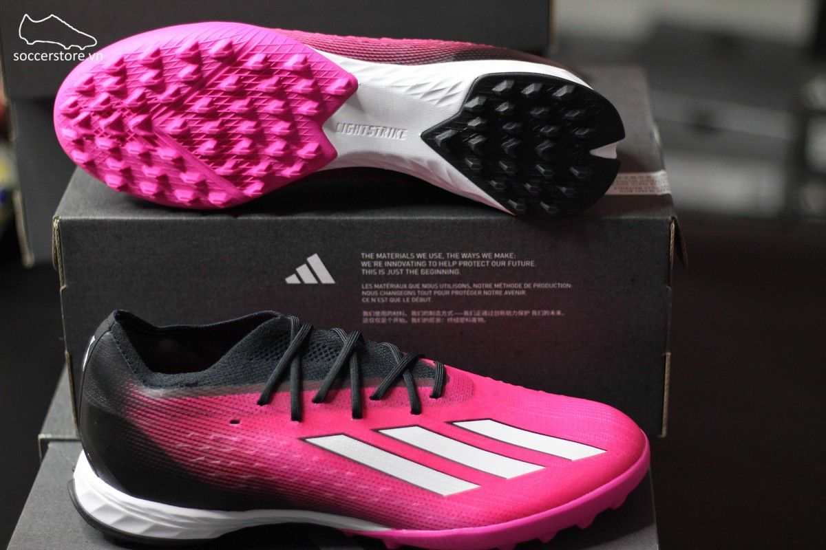 Adidas X Speedportal .1 TF màu hồng đen trắng- Own Your Football pack-GZ2440