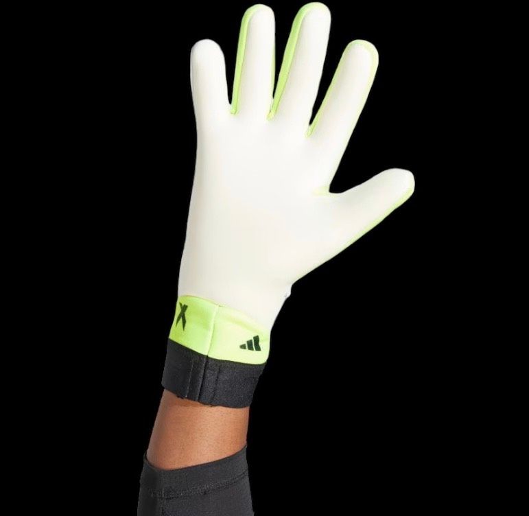 Găng tay thủ môn Adidas X League màu trắng xanh GK Gloves IA0838