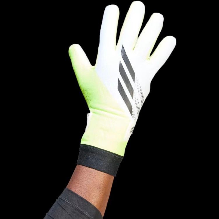 Găng tay thủ môn Adidas X League màu trắng xanh GK Gloves IA0838