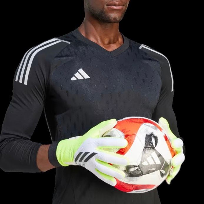 Găng tay thủ môn Adidas X League màu trắng xanh GK Gloves IA0838