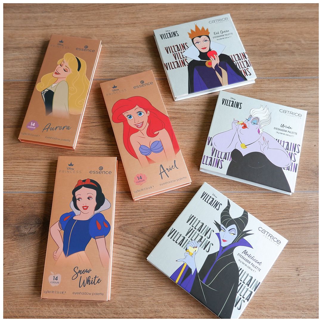 essence catrice disney villains princess limited edition sister love eyeshadow palette review swatch makeup look