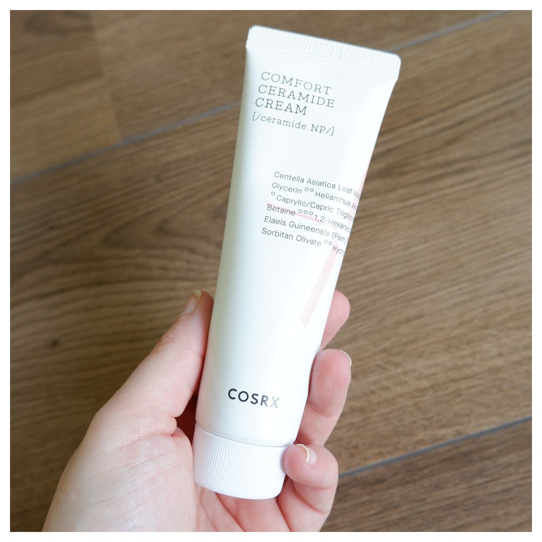 cosrx balancium comfort ceramide cream review swatch skincare dry skin sensitive skin
