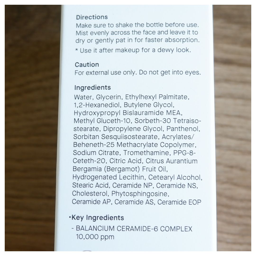 cosrx ceramide mist balancium comfort review swatch skincare k-beauty dry skin dehydrated skin mature skin cosrx ceramide mist balancium comfort review swatch skincare k-beauty dry skin dehydrated skin mature skin