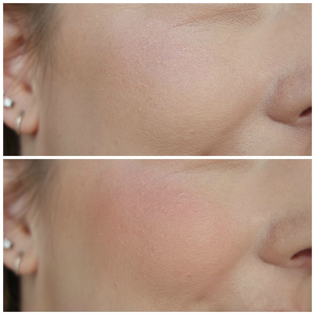 hourglass ambient strobe lighting blush review swatch makeup look incandescent electra