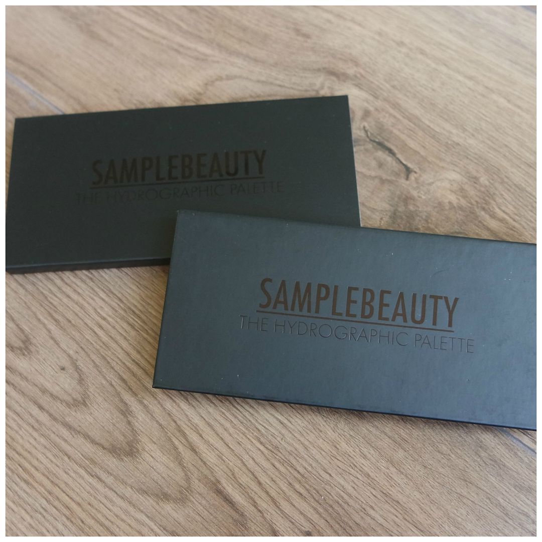 sample beauty hydrographic eyeshadow palette review swatch makeup look 2 looks 1 palette fair skin sample beauty hydrographic eyeshadow palette review swatch makeup look 2 looks 1 palette fair skin