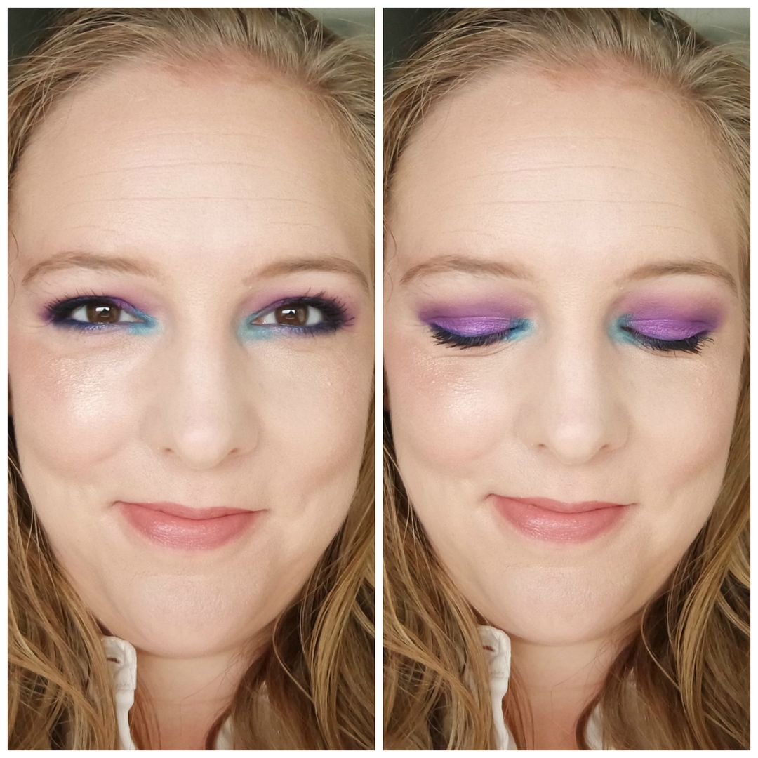 sample beauty hydrographic eyeshadow palette review swatch makeup look 2 looks 1 palette fair skin sample beauty hydrographic eyeshadow palette review swatch makeup look 2 looks 1 palette fair skin