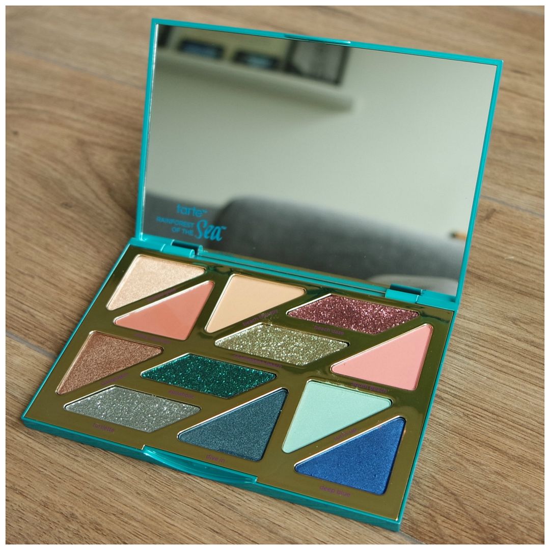 tarte high tides and good vibes eyeshadow palette review swatch 3 looks 1 palette makeup look tarte high tides and good vibes eyeshadow palette review swatch 3 looks 1 palette makeup look