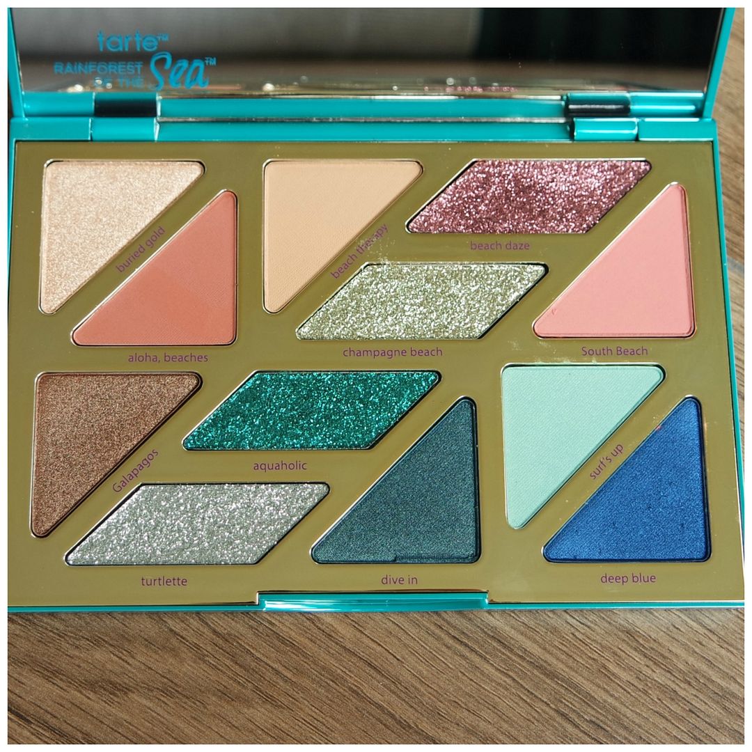 tarte high tides and good vibes eyeshadow palette review swatch 3 looks 1 palette makeup look tarte high tides and good vibes eyeshadow palette review swatch 3 looks 1 palette makeup look