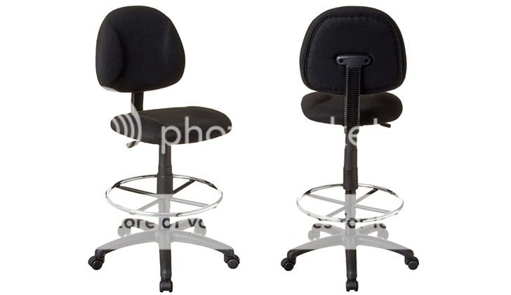 BOSS B1615 BK Drafting Stool Black BOSS B1615 BK Drafting Stool Black