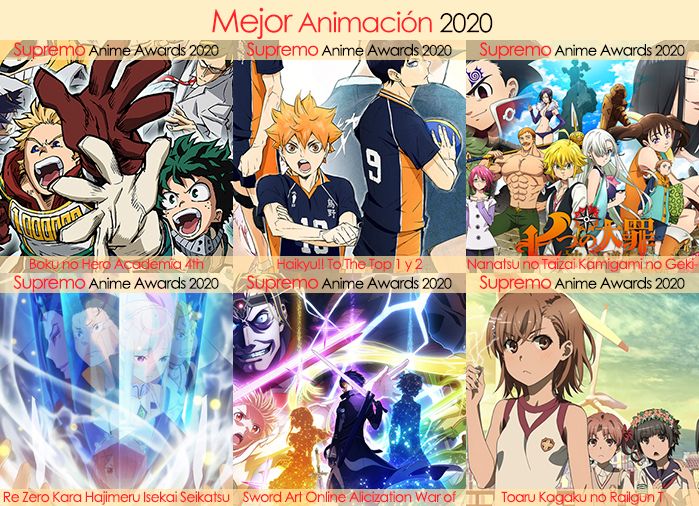 Final X Categorias Nominados a Mejor Animación 2020