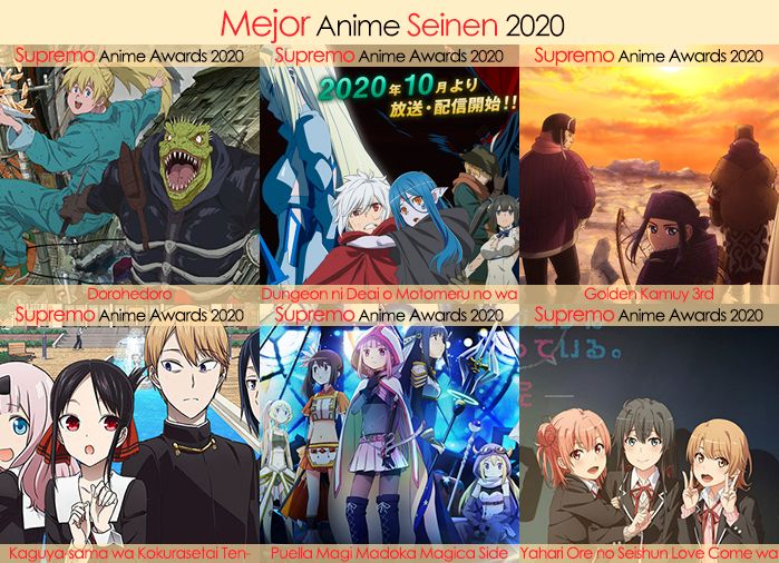 Final X Categorias Nominados a Mejor Anime Seinen 2020