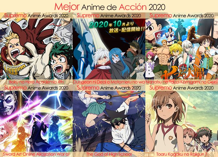 Final X Categorias Nominados a Mejor Anime de Acción 2020