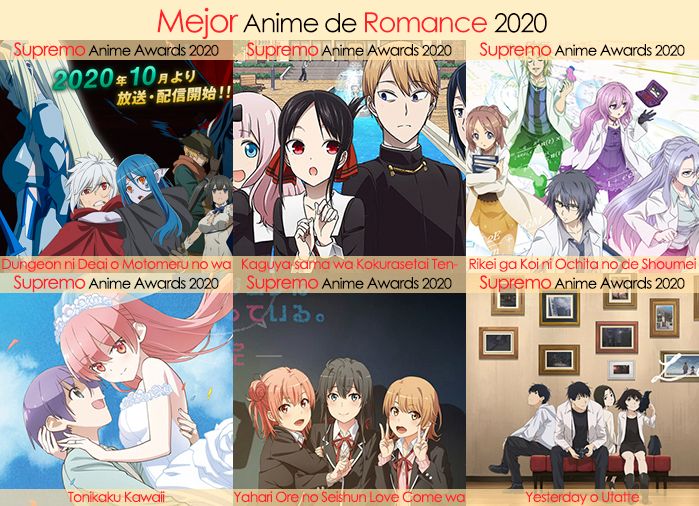 Final X Categorias Nominados a Mejor Anime de Romance 2020