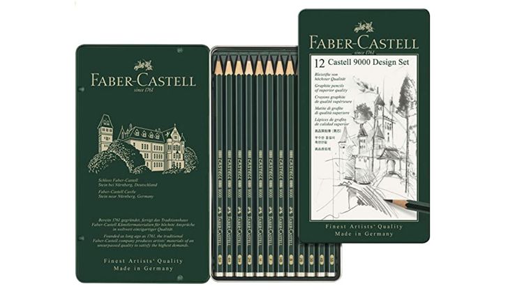 Set de lápices de grafito Faber Castell 9000