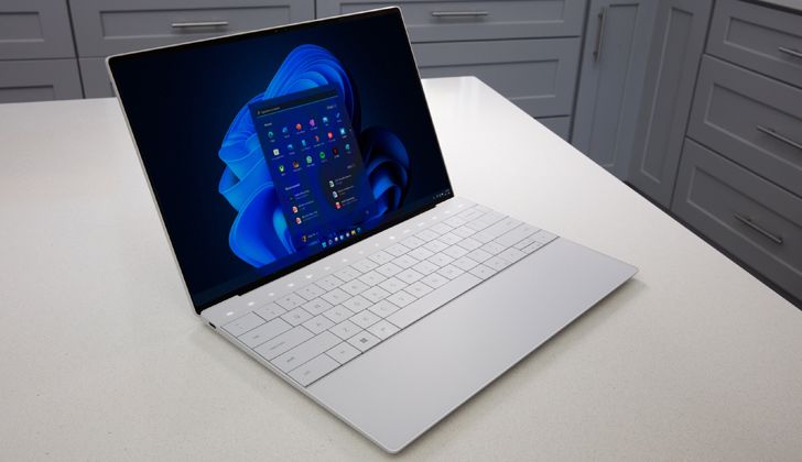White mini laptop White mini laptop