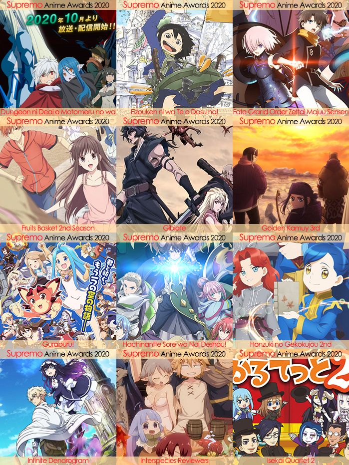 Eliminatorias Nominados a Mejor Anime de Aventura y Fantasía 2020