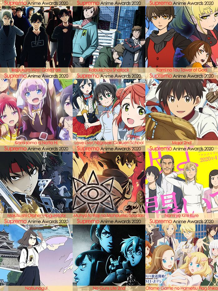 Eliminatorias Nominados a Mejor Anime de Drama 2020