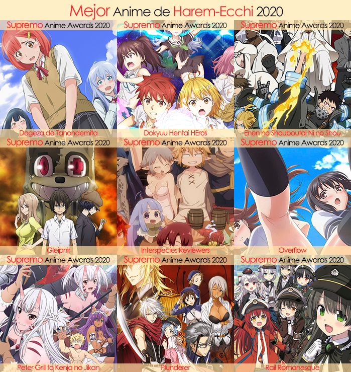 Eliminatorias Nominados a Mejor Anime de Harem-Ecchi 2020