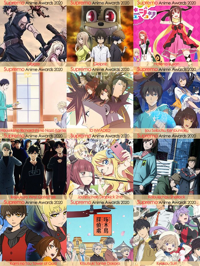 Eliminatorias Nominados a Mejor Anime de Misterio y Supernatural 2020