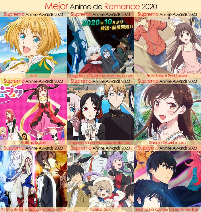 Eliminatorias Nominados a Mejor Anime de Romance 2020