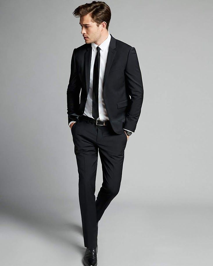 extra slim black dress pants