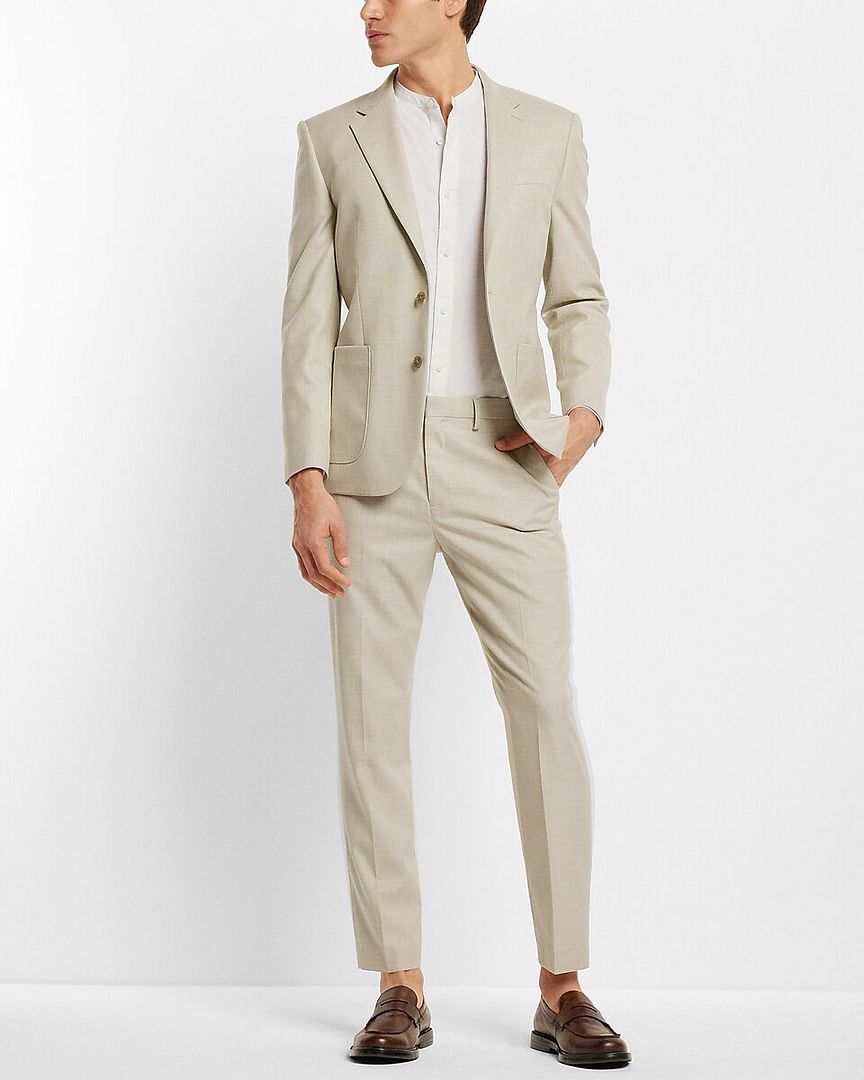 Garment Washed Stretch Cotton Tall Blazer | American Tall