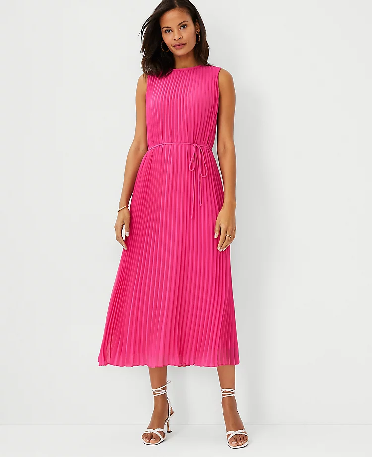 pleated belted midi dress Buy Reiss Navy/Cream Priya Pleated Belted Midi Dress from Next USA