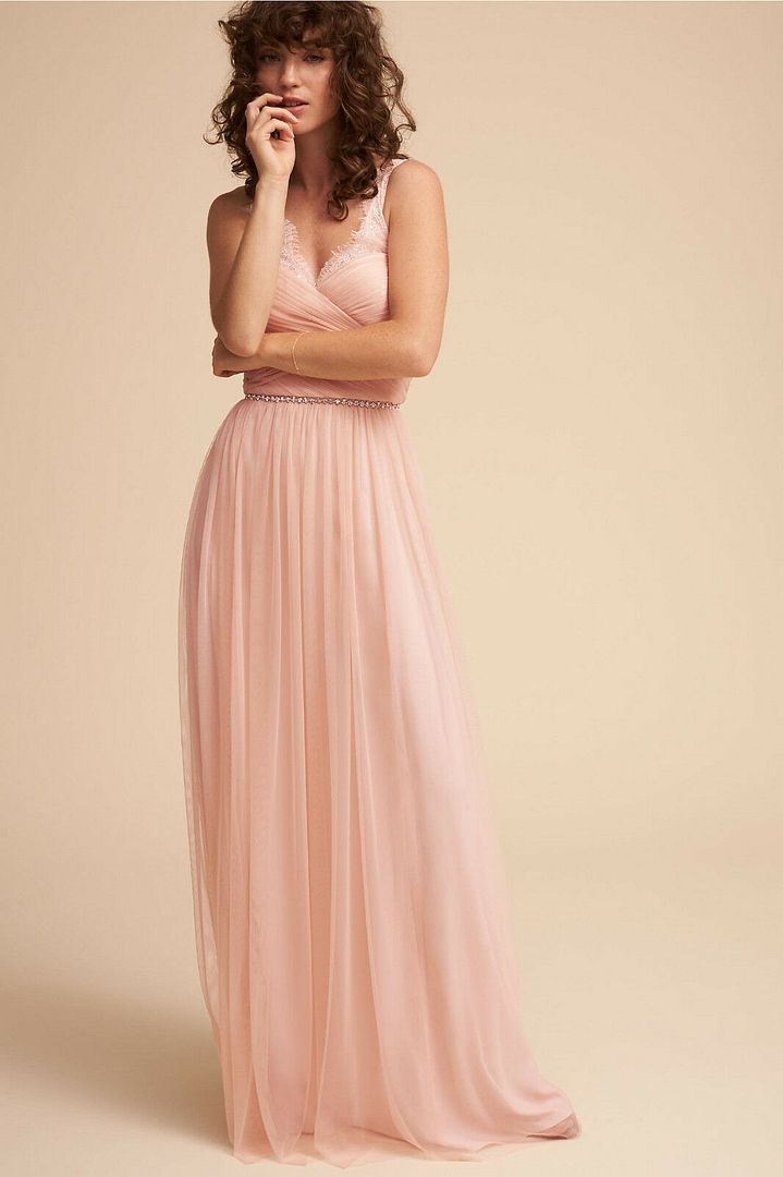 NEW ANTHROPOLOGIE BHLDN $250 ROSE FLEUR DRESS GOWN BY HITHERTO SZ