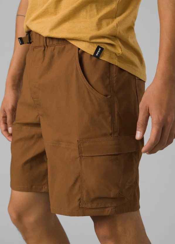 231003 NEW prAna MEN'S STRETCH ZION E-WAIST SHORT II IN SEPIA SZ S