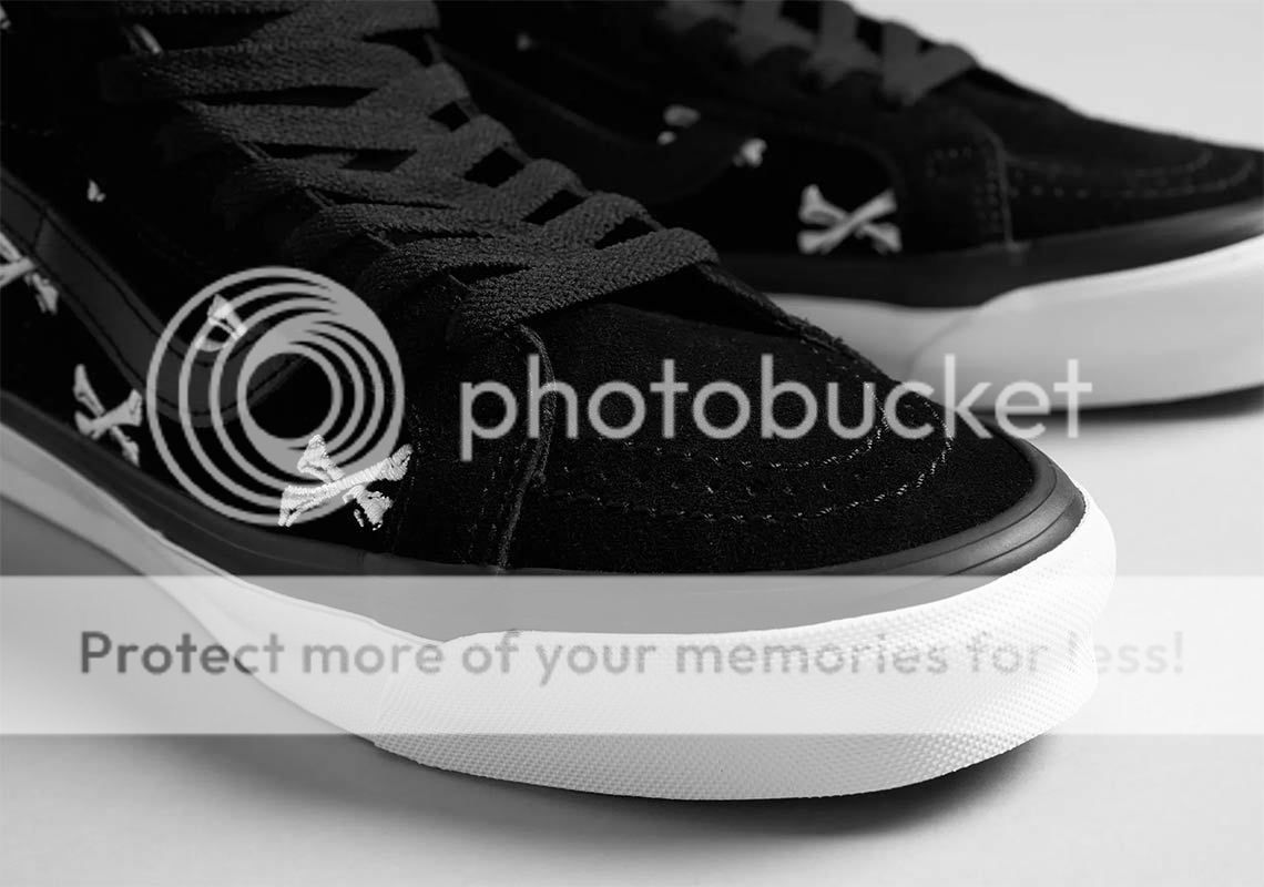 Vans WTaps SK8 Hi Black White Crossbones Quickstrike QS WTVUA 12
